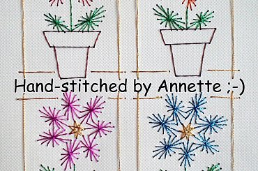 Obrazki z szycia wzięte - na podstawie wzoru ze stitchingcards.com #fantagiro7 #HaftMatematyczny #ObrazkiZSzyciaWzięte