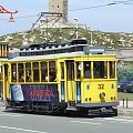 Zabytkowy tramwaj w La Coruna, Hiszpania #Tramwaj