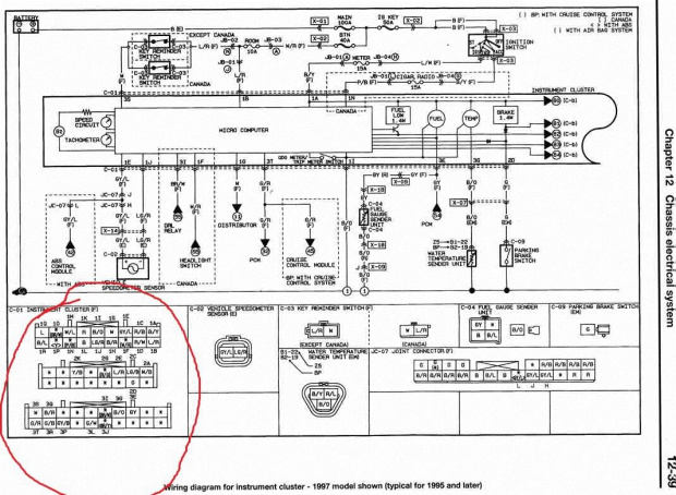 Schemat mazda 1997
