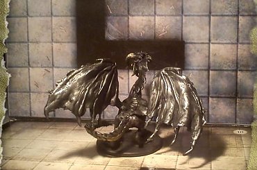 Czarny Smok #Black #Czarny #Dragon #figurki #handmade #homemade #miniatures #Smok