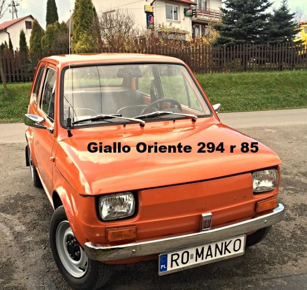 Fiat 126p Giallo Oriente 294 #GialloOriente294