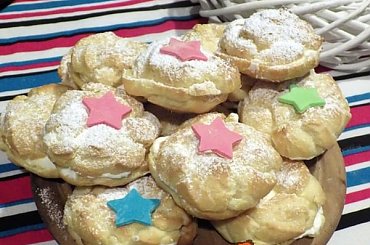 Ptysie z waniliową bitą śmietaną #BitaŚmietana #eklerki #ptysie