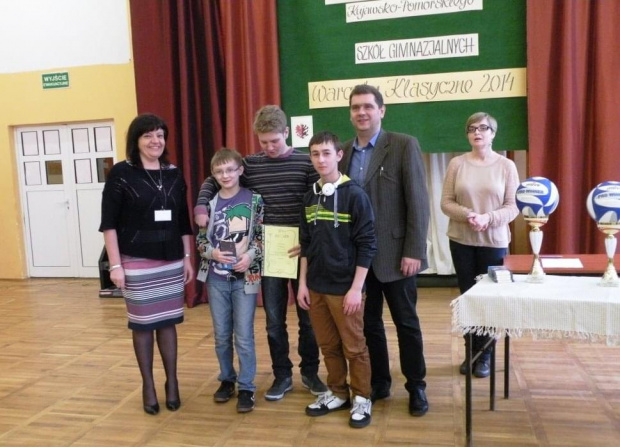 Mistrzostwa Województwa Kujawsko-Pomorskiego Szkół Gimnazjalnych w Warcaby Klasyczne 2014 - Gimnazjum nr 3 Toruń, dn. 27.03.2014r.