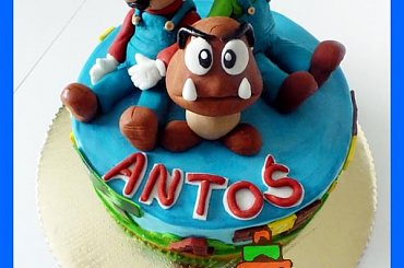 Tort Super Mario Bros #gumba #luigi #mario #SuperMarioBros #tort #TortyArtystyczne #TortyKraków #TortyWalentynki