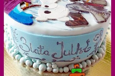 Tort Kraina Lodu #anna #frozen #KrainaLodu #olaf #tort #TortyArtystyczne #TortyKraków #TortyWalentynki
