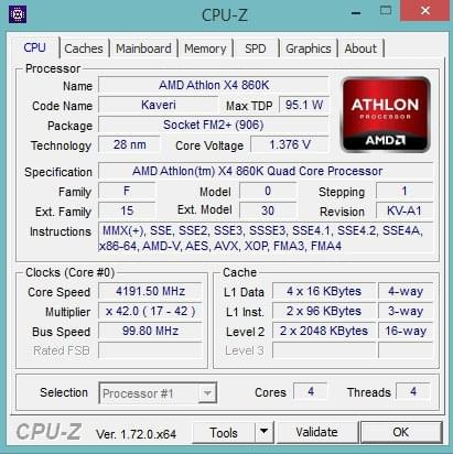 Процессор амд а10. X4 760k CPU-Z. Athlon x4 760k CPU Z. A10 5800k CPU-Z. AMD a10-5800k CPU Z.