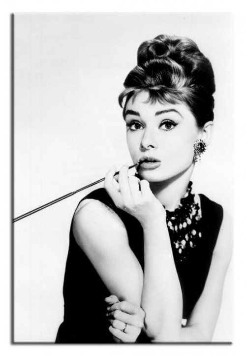 Audrey Hepburn 60x90cm Leinwand-Kunstdruck
