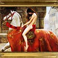 John Maler Collier - Lady Godiva - Große Meister-84x63cm Ölgemälde Handgemalt Leinwand Rahmen-Sygniert.cena 229,99 euro. wysylka 0 euro. malowany recznie