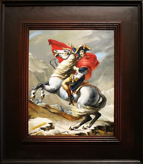 Napoleon Bonoparte-Große Meister-76x66cm Ölgemälde Handgemalt Leinwand Rahmen-Sygniert.cena 199,99 euro. wysylka 0 euro. malowany recznie